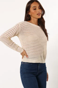 Tricia Open Weave Knit Sweater
