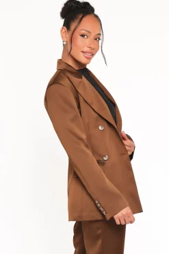 Trina Satin Blazer