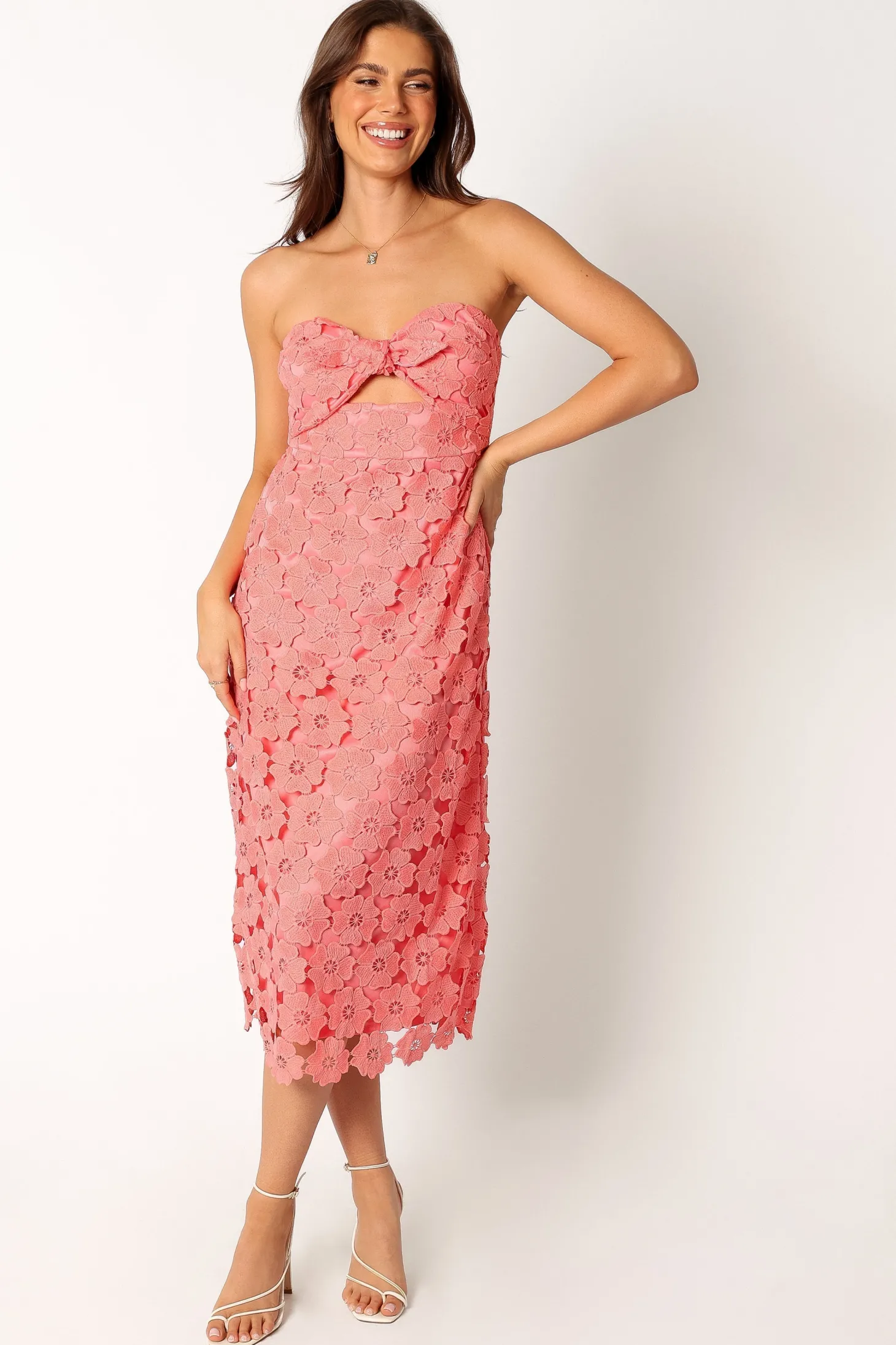 Tyler Strapless Midi Dress