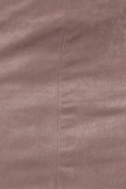 Una Suede Midi Skirt