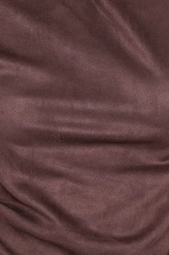 Vaila Faux Suede Off Shoulder Top