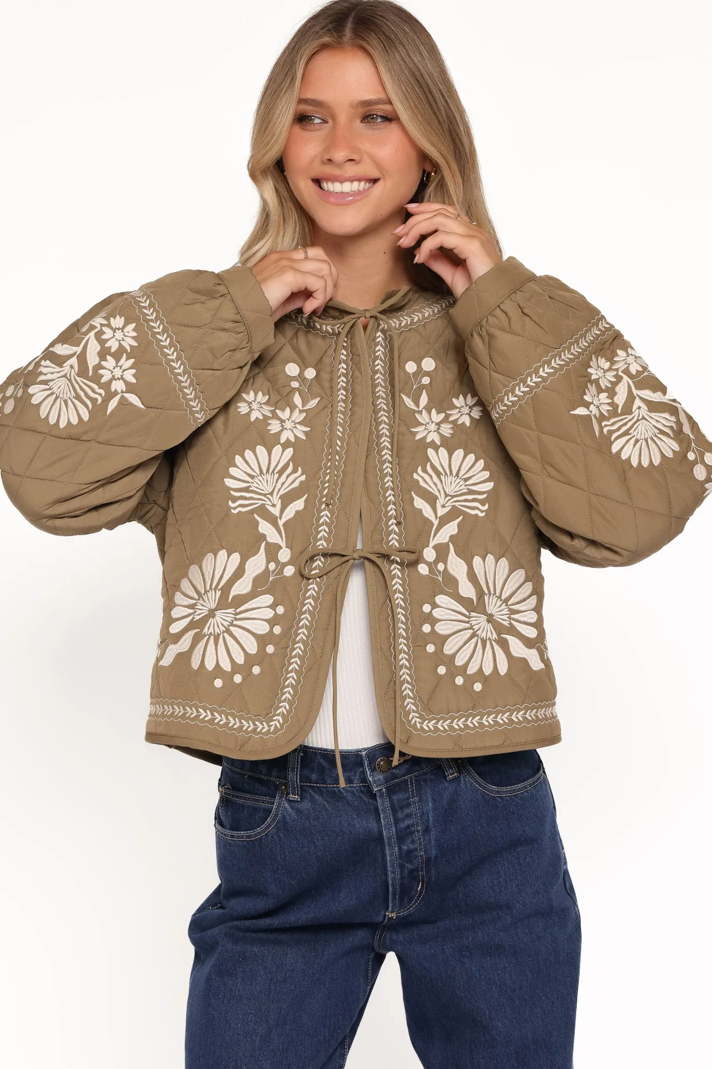 Vako Quilted Embroidered Jacket