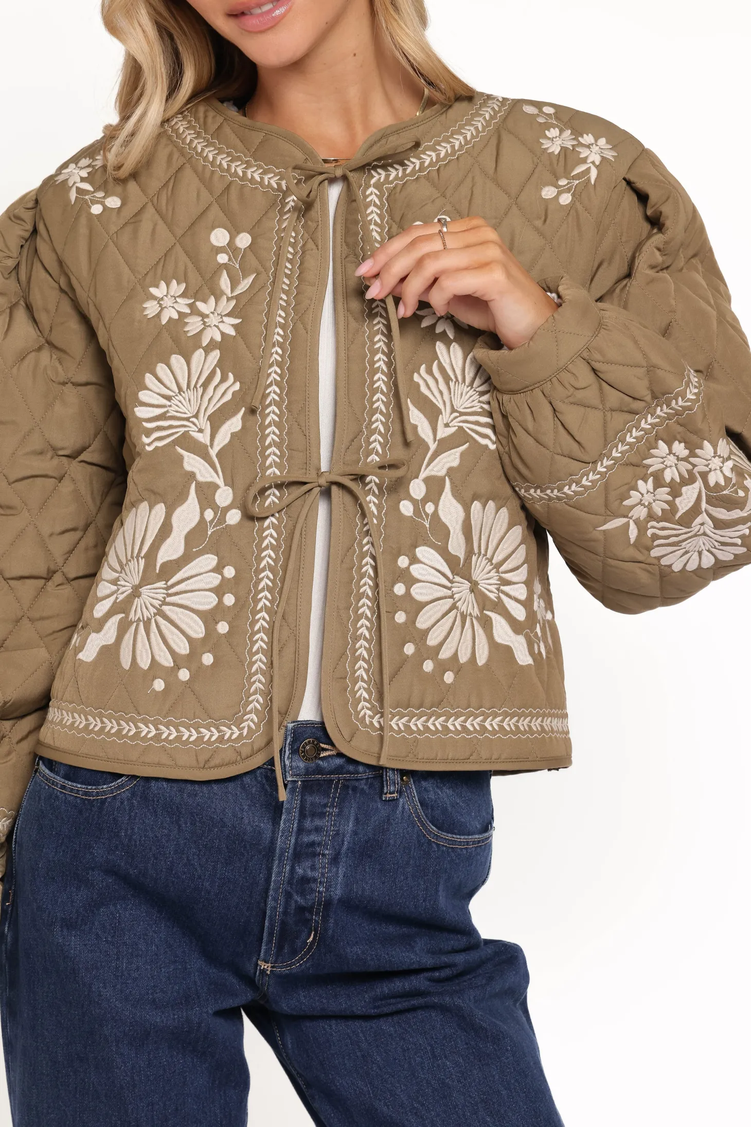 Vako Quilted Embroidered Jacket