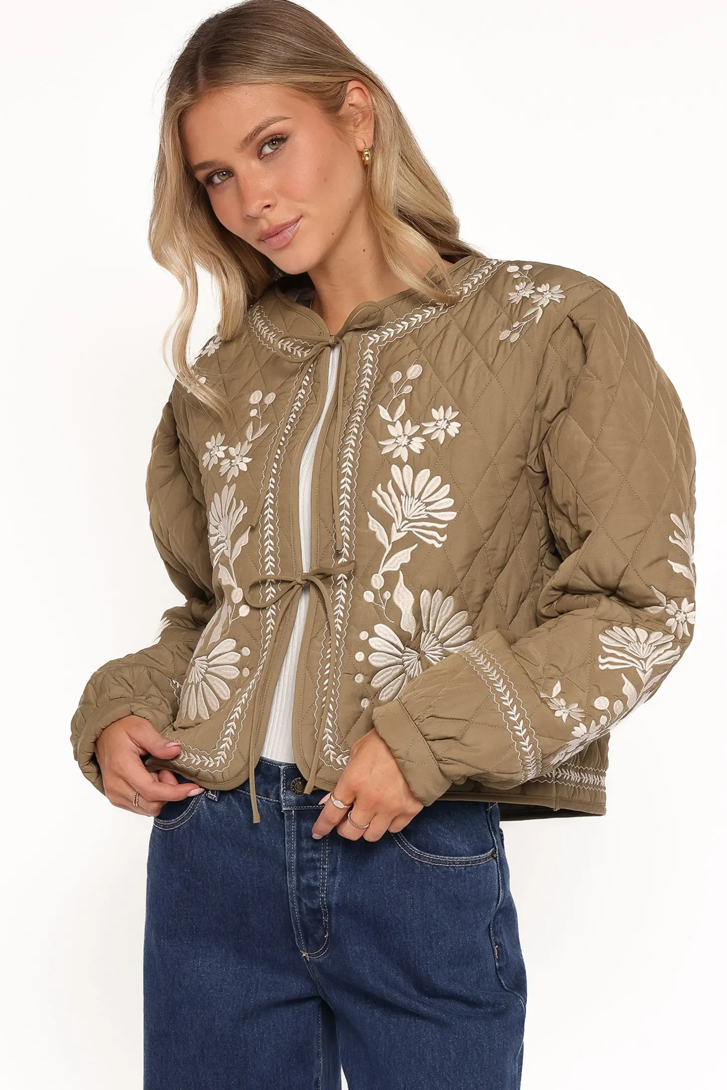Vako Quilted Embroidered Jacket