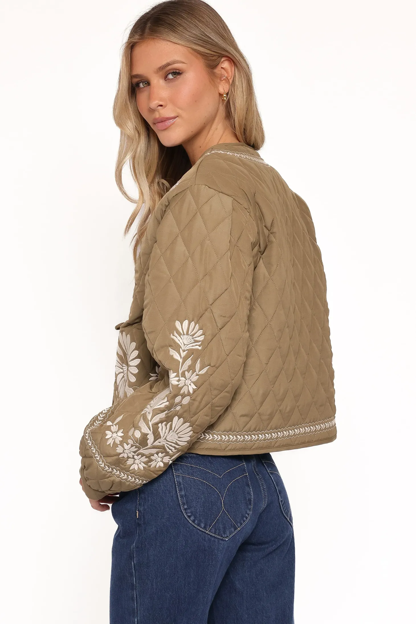 Vako Quilted Embroidered Jacket