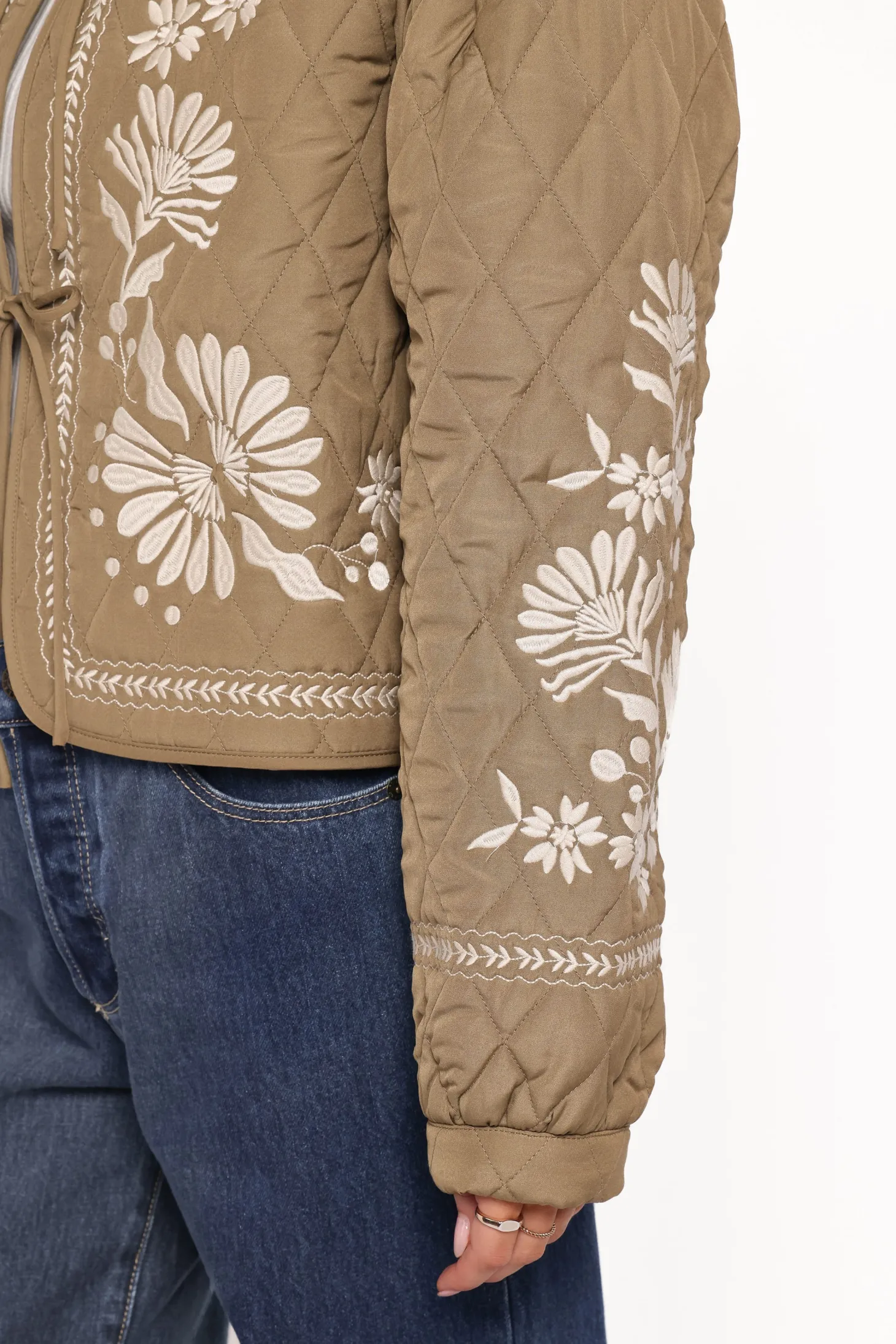 Vako Quilted Embroidered Jacket