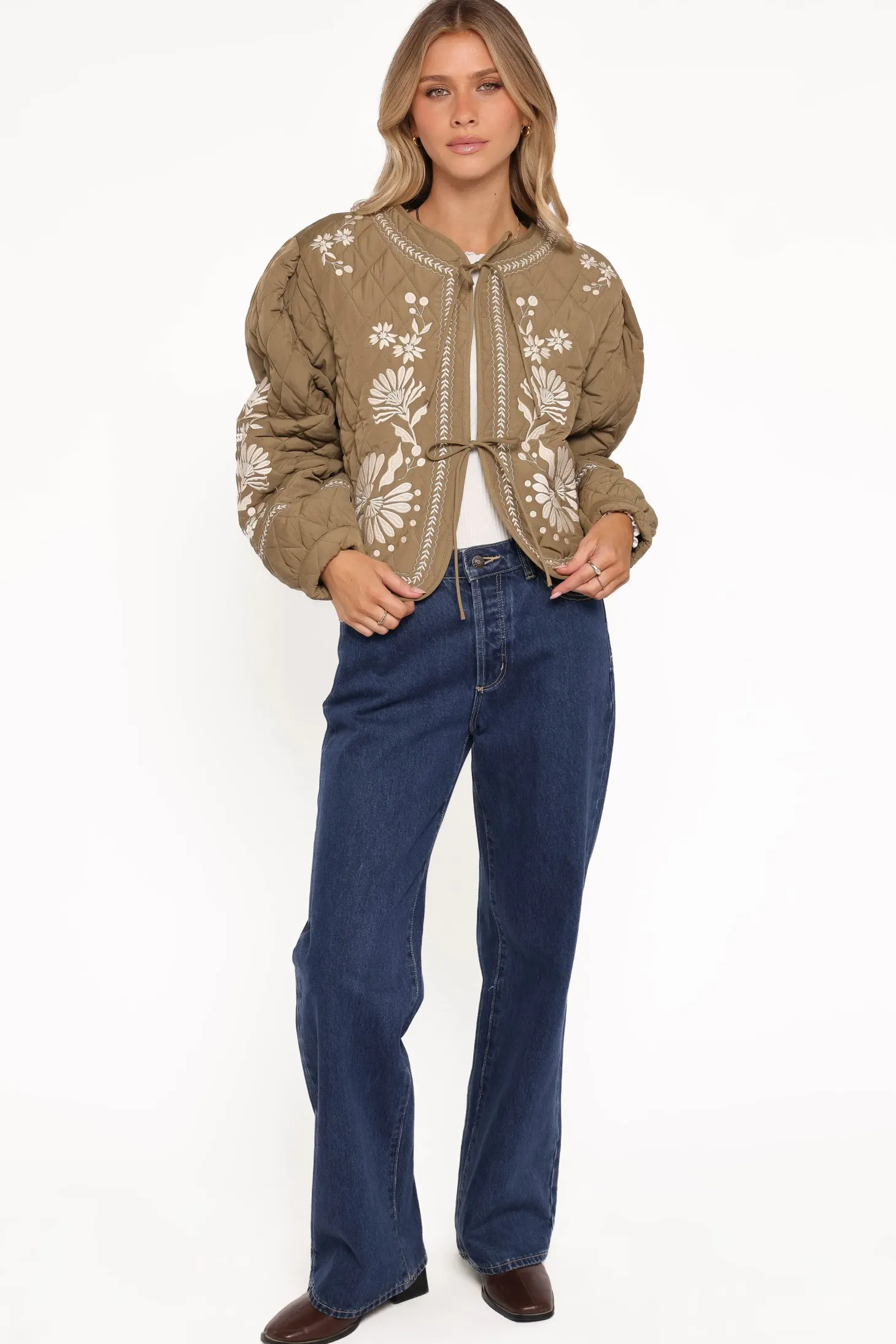 Vako Quilted Embroidered Jacket