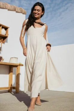 Valara Tie Shoulder Maxi Dress