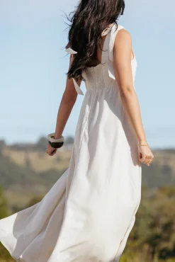 Valara Tie Shoulder Maxi Dress