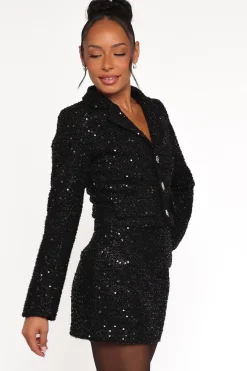Valentina Tweed Sequins Mini Skirt