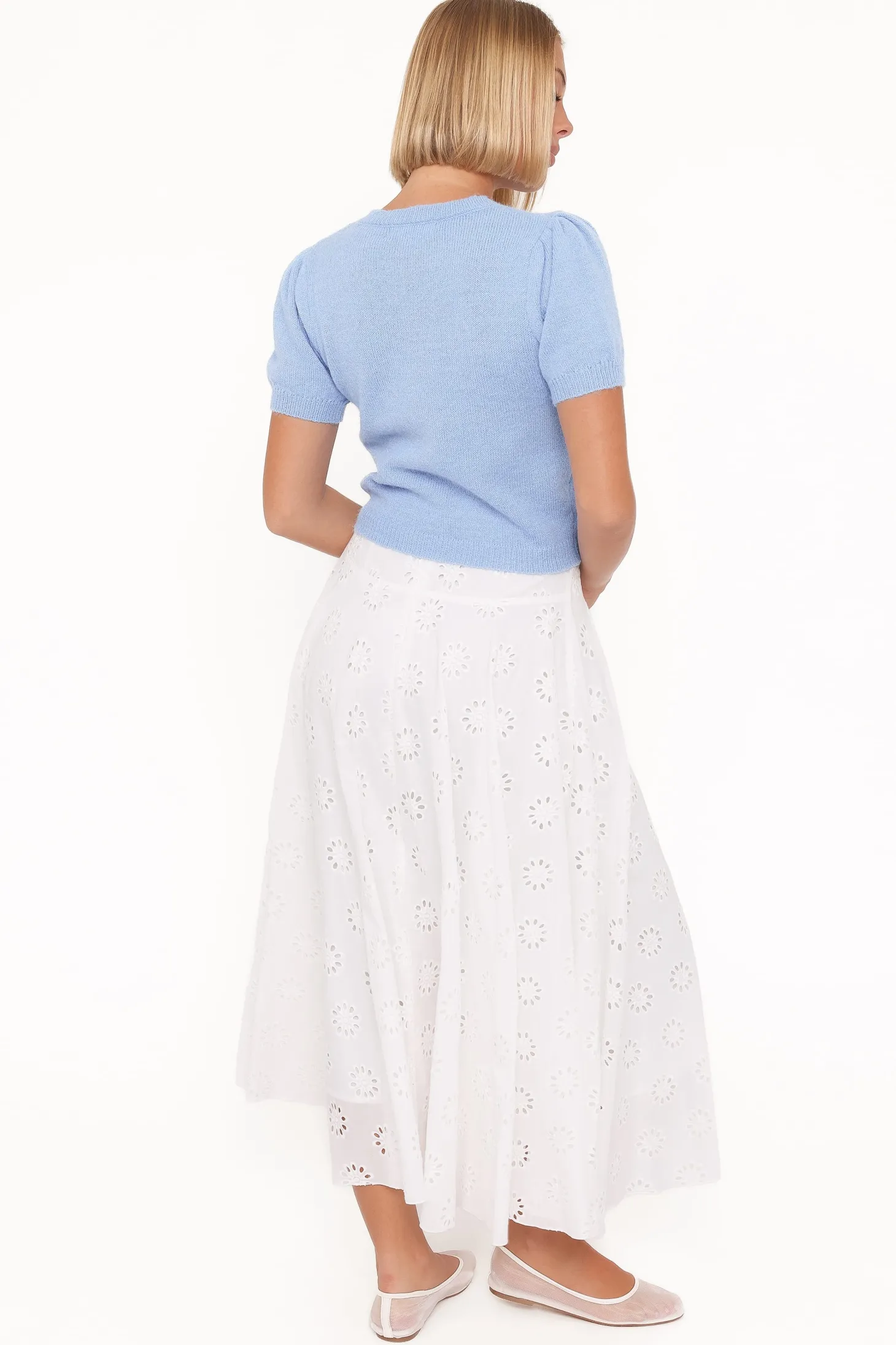 Varia Eyelet Maxi Skirt