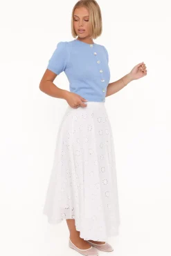 Varia Eyelet Maxi Skirt