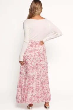 Velda Ruched Maxi Skirt
