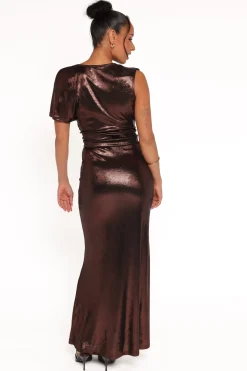 Velman Metallic Maxi Skirt