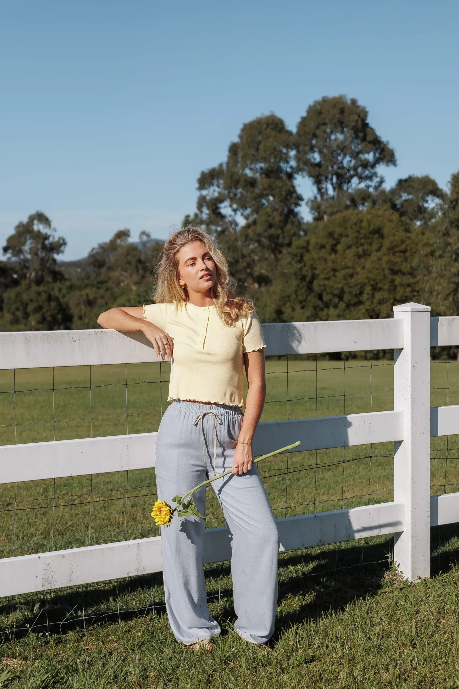 Venda Contrast Trim Pants