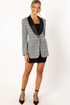 Veronica Contrast Lapel Blazer