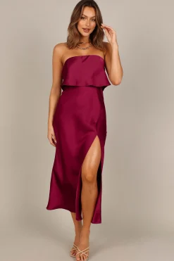 Vienna Strapless Midi Dress