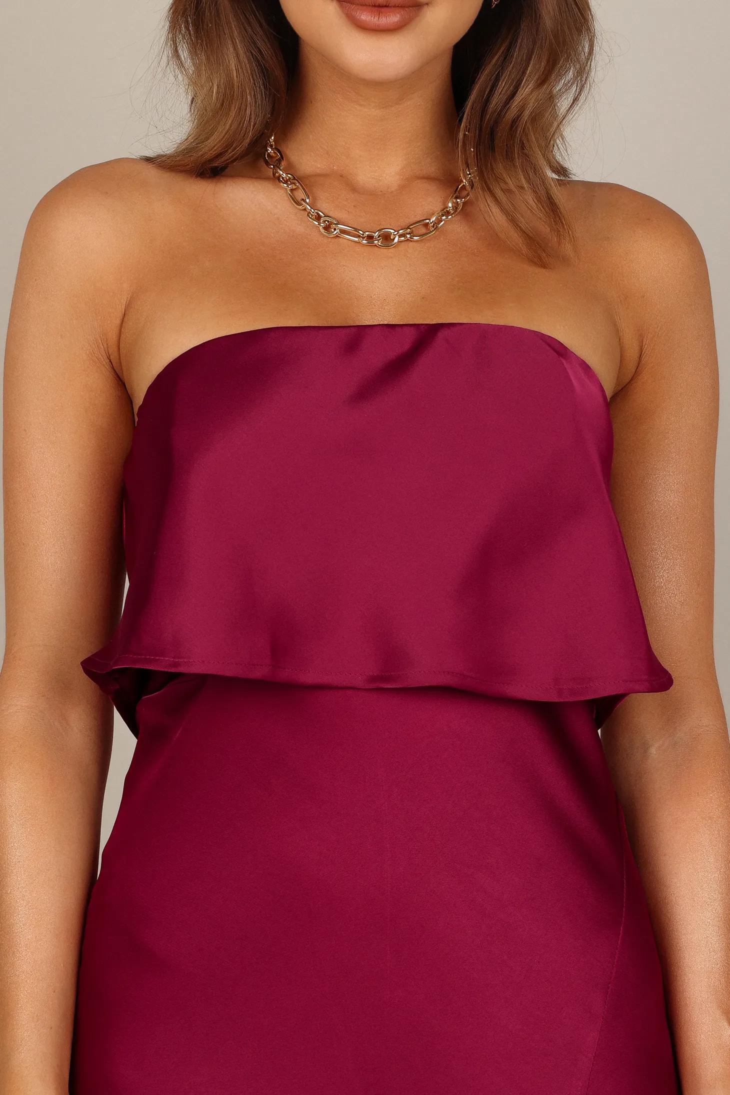 Vienna Strapless Midi Dress