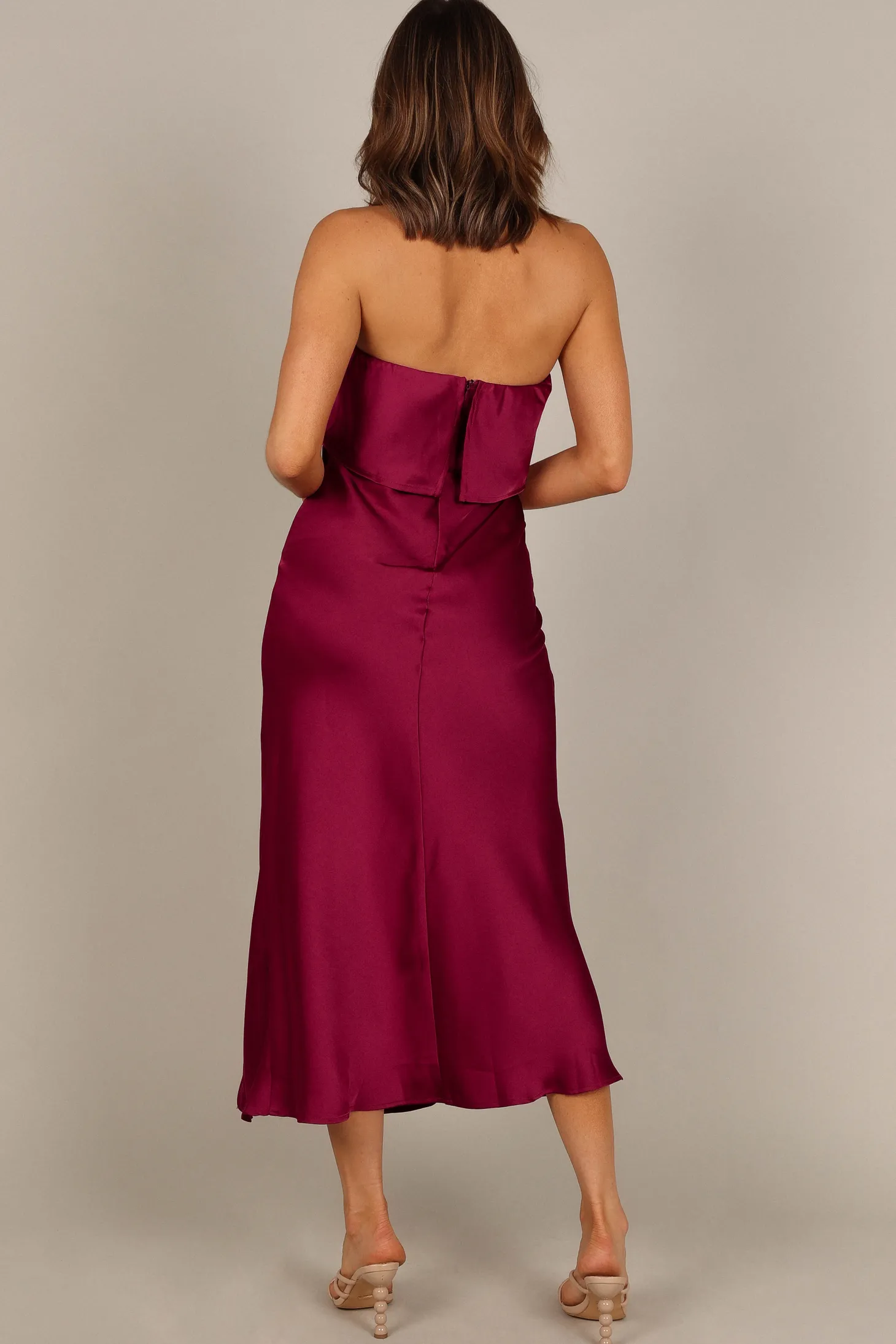 Vienna Strapless Midi Dress
