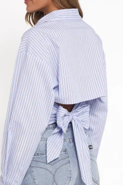 Vienne Tie Back Button Up Shirt