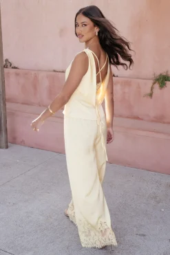 Viola Drawstring Wide Leg Pant