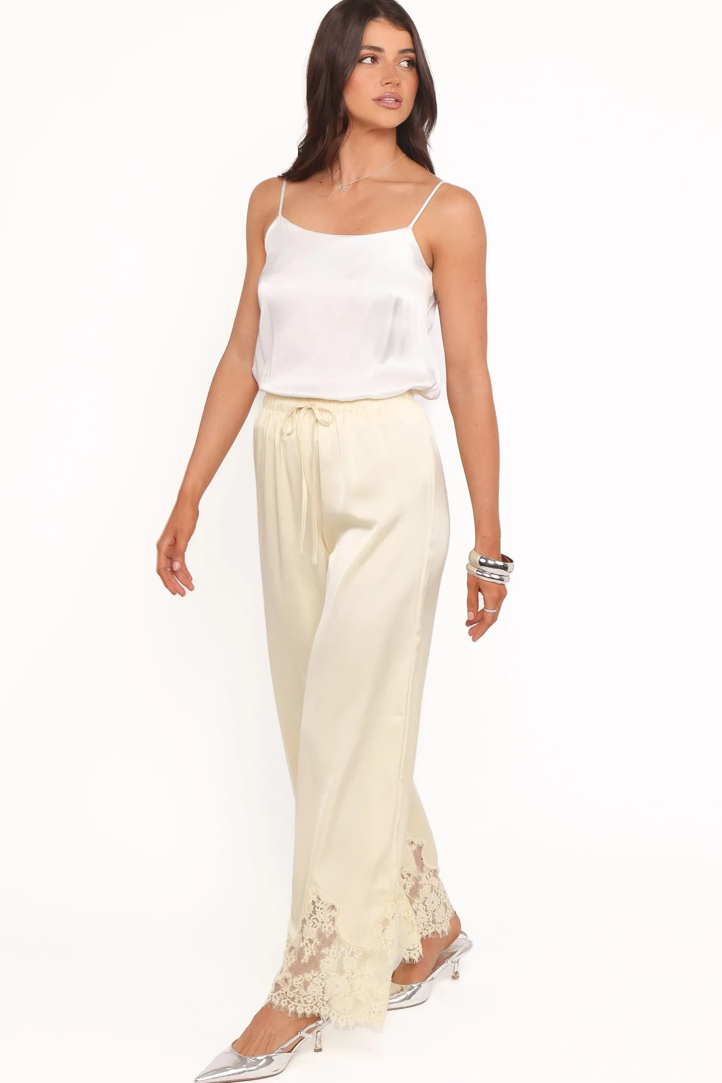 Viola Drawstring Wide Leg Pant