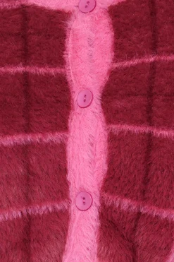 Viola Plaid Button Front Cardigan