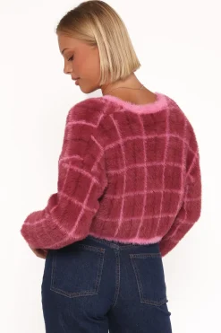 Viola Plaid Button Front Cardigan