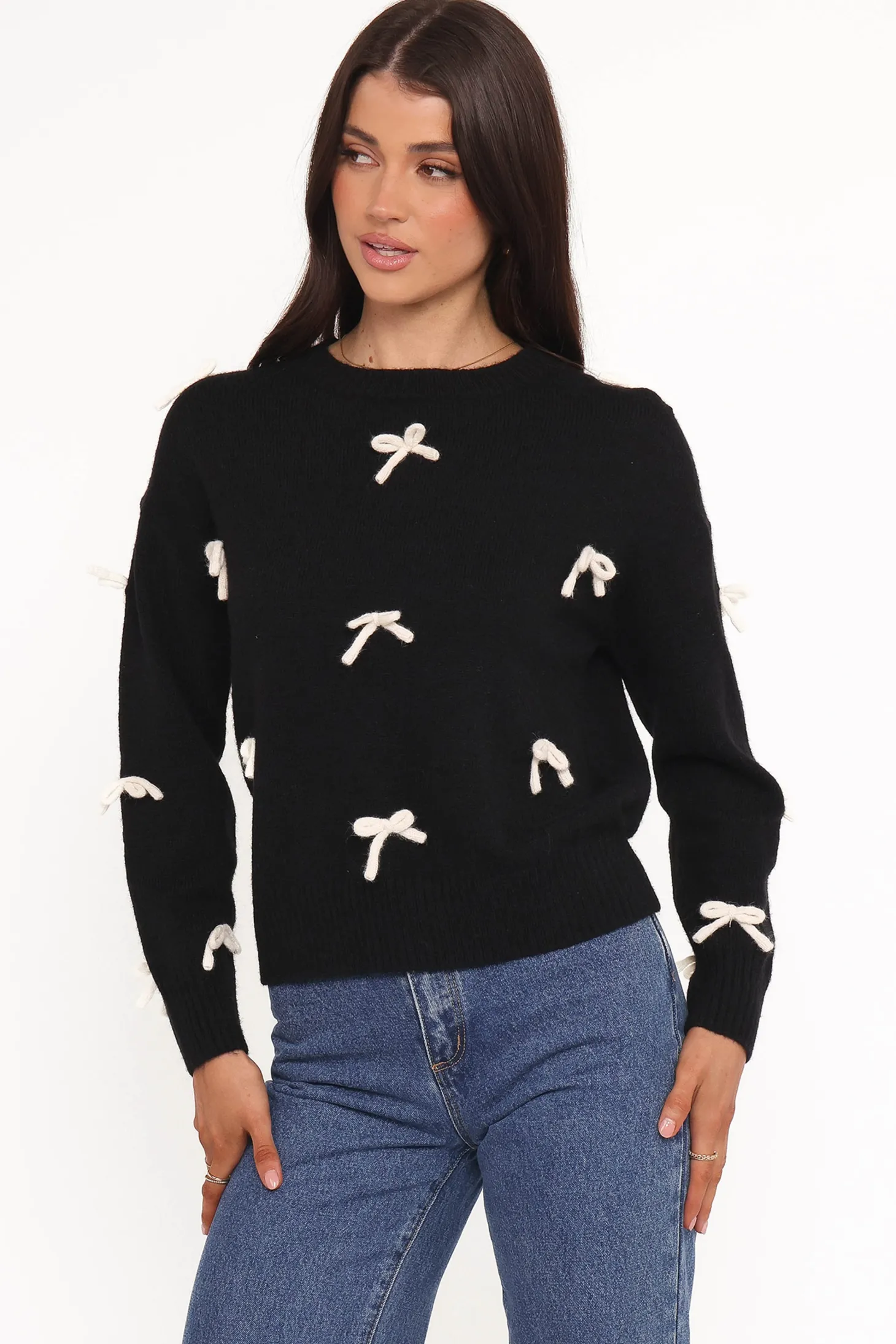 Voss Bow Knit Sweater