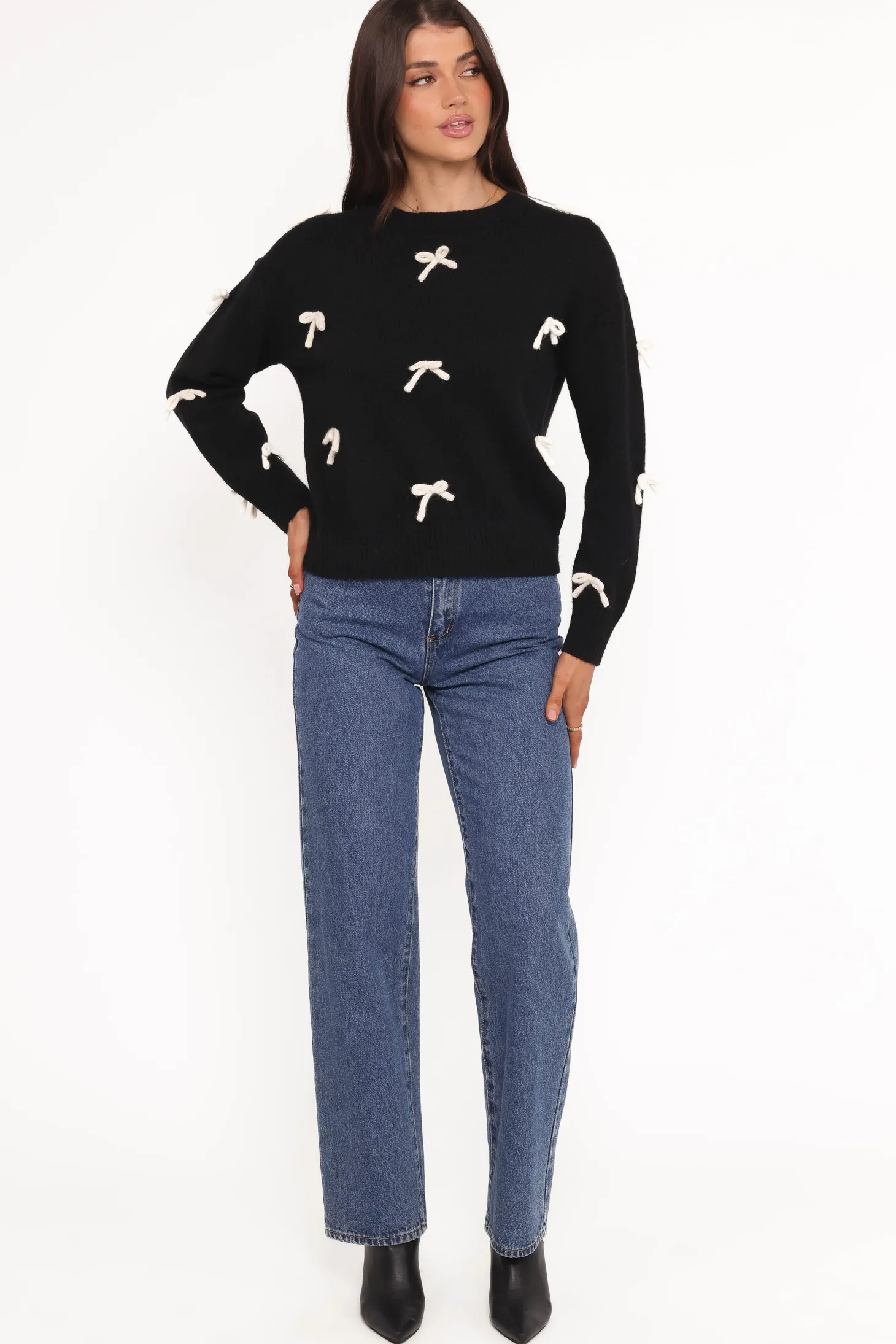 Voss Bow Knit Sweater