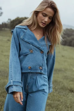 Westwood Waist Tie Denim Jacket