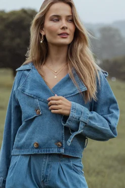 Westwood Waist Tie Denim Jacket