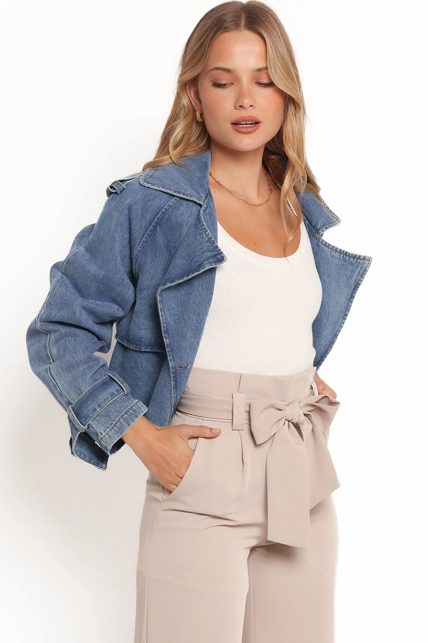 Westwood Waist Tie Denim Jacket