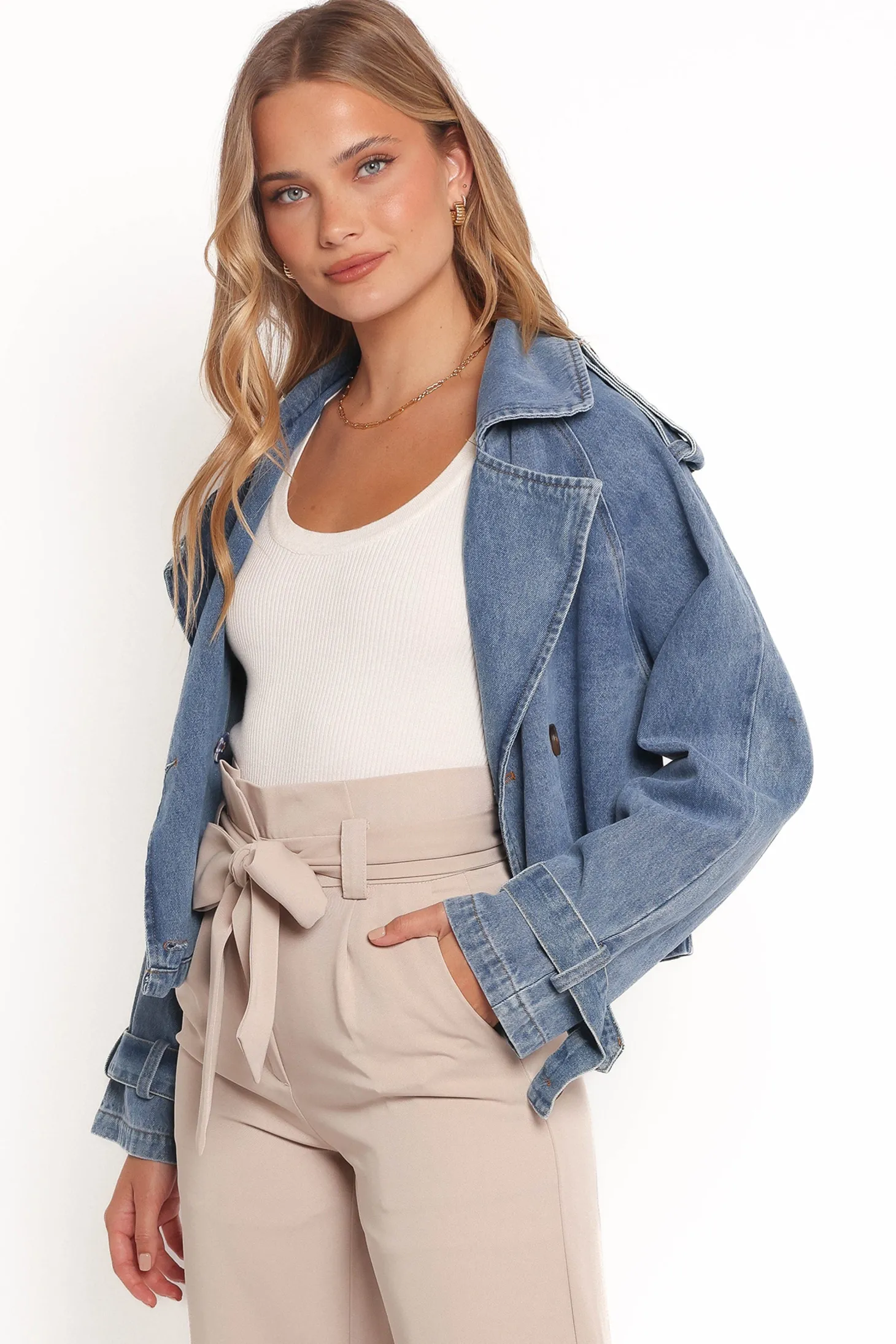 Westwood Waist Tie Denim Jacket