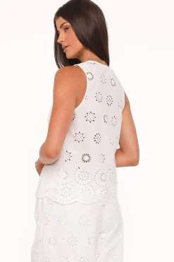 Winny Button Front Top