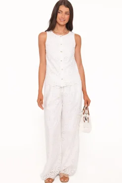 Winny Button Front Top