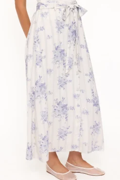 Xander Tie Waist Midi Skirt
