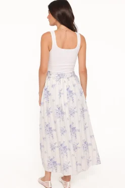 Xander Tie Waist Midi Skirt