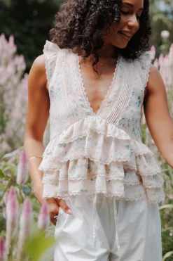 Yana Ruffle Top