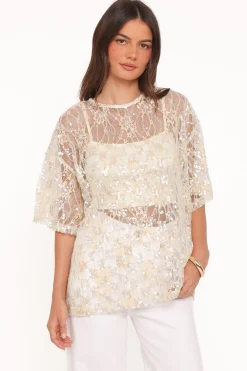 Yonder Sheer Lace Tee Top