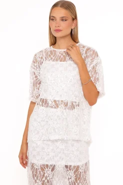 Yonder Sheer Lace Tee Top