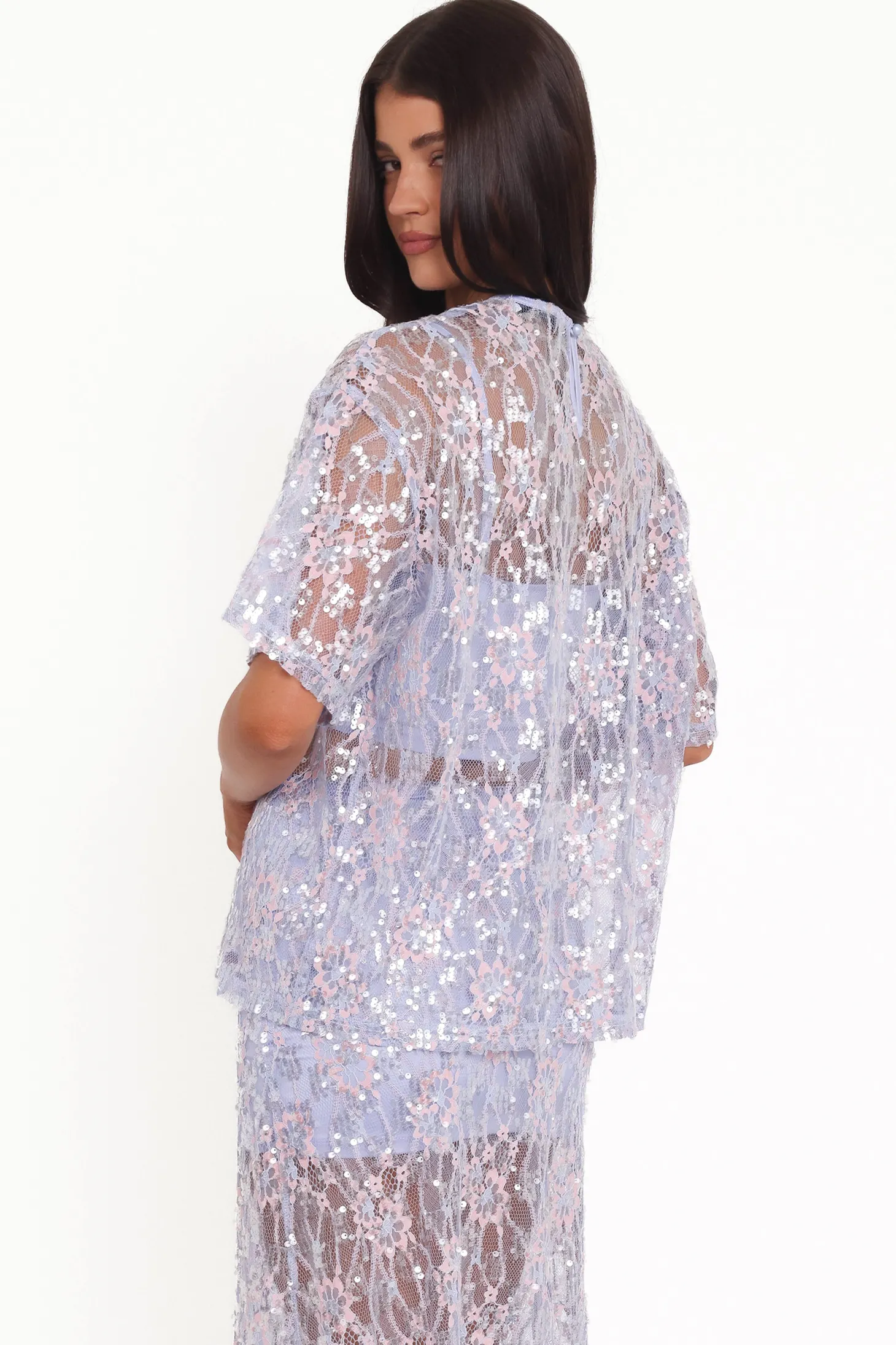Yonder Sheer Lace Tee Top