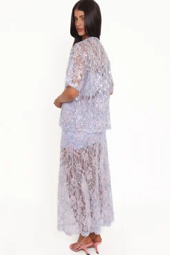 Yonder Sheer Panel Lace Maxi Skirt