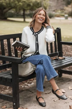 Yorkshire Contrast Hem Cardigan