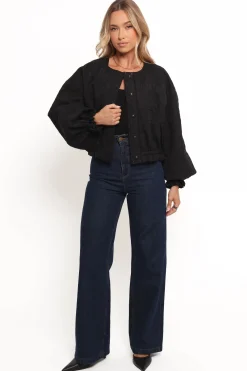 Yuki Tonal Embroidered Flower Jacket