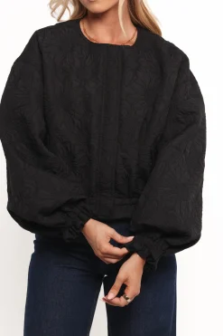 Yuki Tonal Embroidered Flower Jacket
