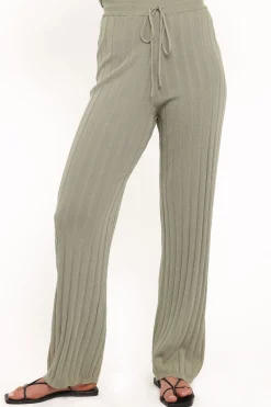 Yulissa Wide Ribbed Pant Set