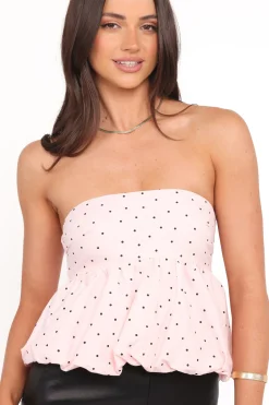 Yvanna Bubble Hem Top