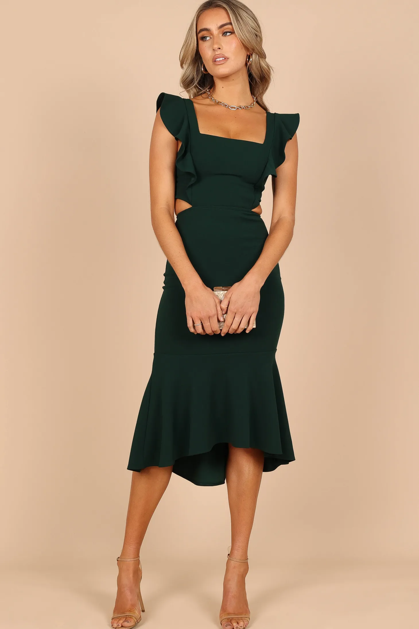 Yvonne Hi Lo Midi Dress