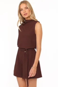Zaia Belted Knit Romper